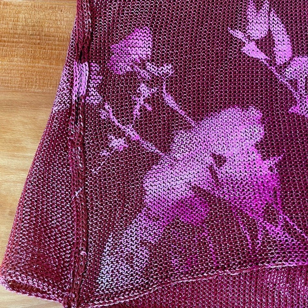 Paper Templates v-neck swing top. Handmade and hand painted. NWOT - Picture 6 of 8